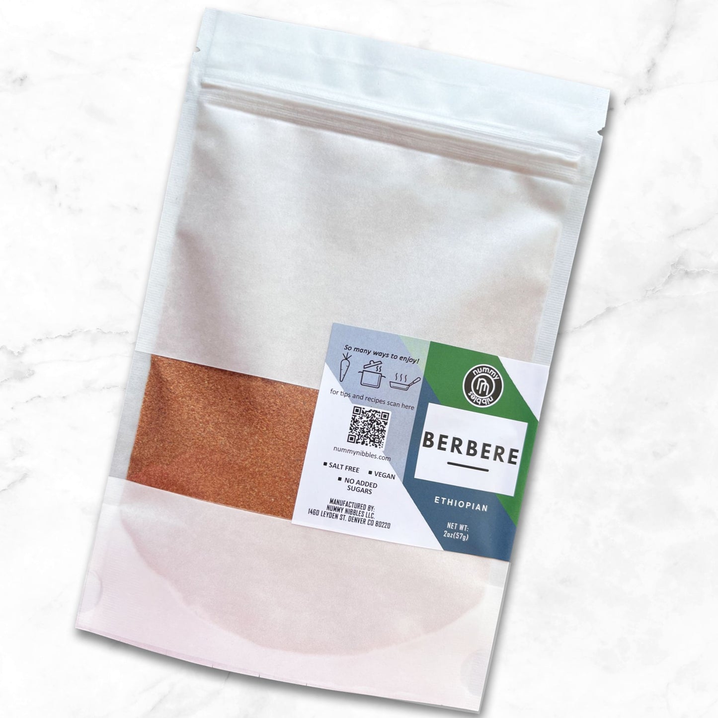 Berbere Ethiopian Spice Blend - Vegan, Whole30, No Sugar, No Salt, No Additives