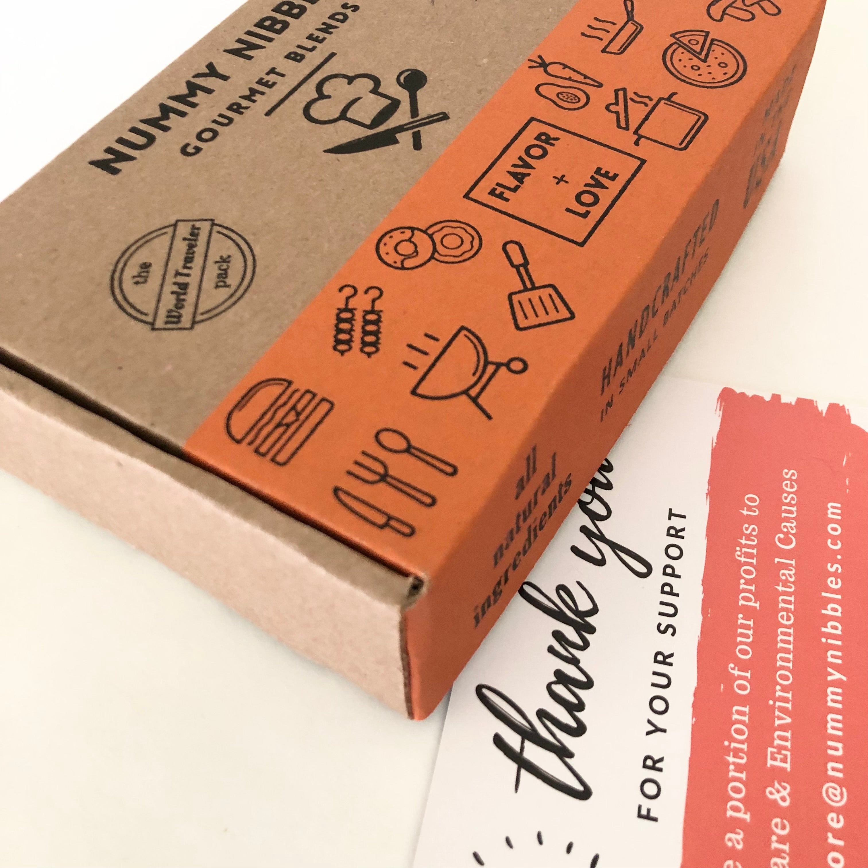 Nice gift box packaging with recipe link card