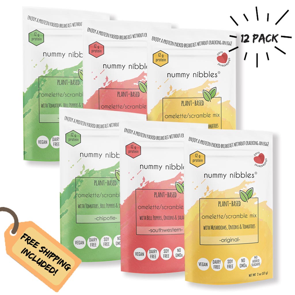 Plant Based Omelette/Scramble Mix - Pick your 12 Pack (Chickpea Flour Based)