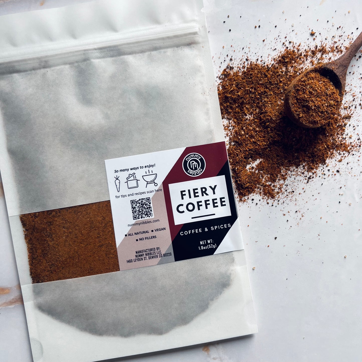 
                  
                    Fiery Coffee Spice Blend - a flavorful blend of rich coffee & savory spices
                  
                