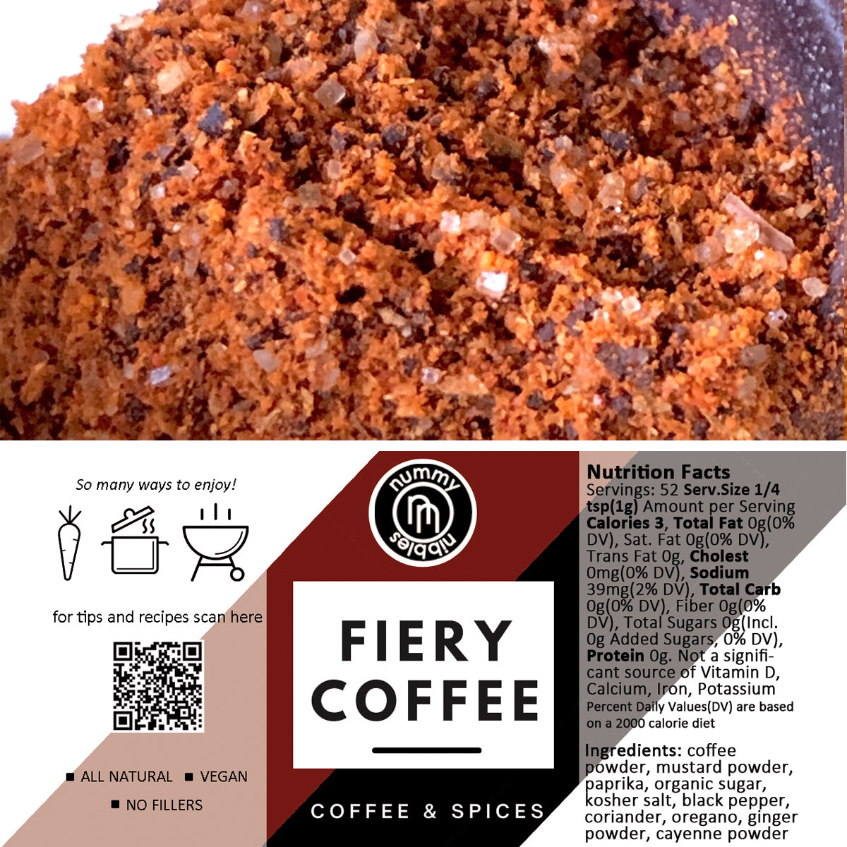 
                  
                    Fiery Coffee Spice Blend - a flavorful blend of rich coffee & savory spices
                  
                